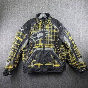 Castle X Switch Special Edition Jacket Mens Medium Black Plaid Racing Snowmobile
